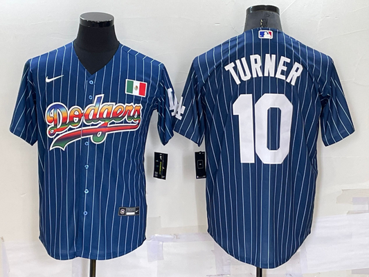 Men's Los Angeles Dodgers Justin Turner #10 Blue Authentic Game jersey
