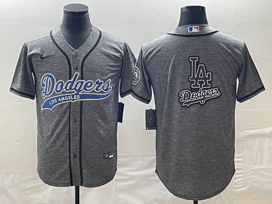 Men's Los Angeles Dodgers Gray Joint Edition Team jersey