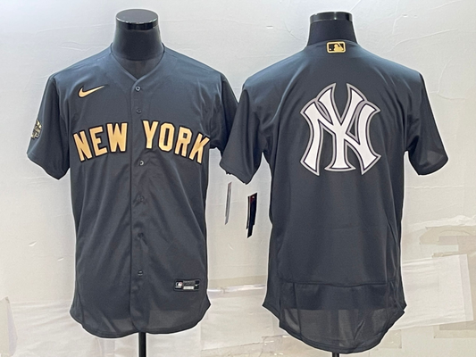 Men's New York Yankees Dark Gray Replica Player jersey