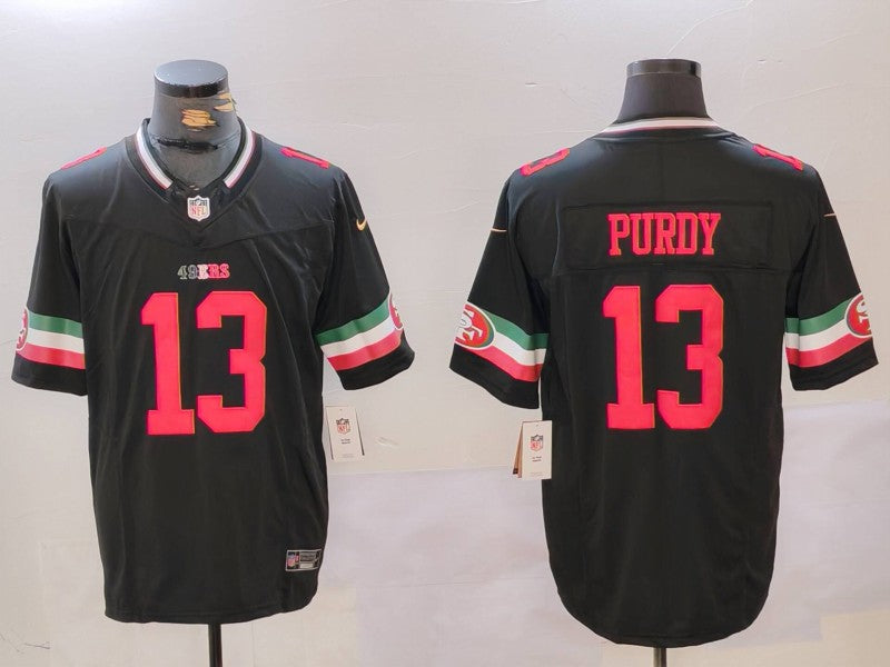 Men's San Francisco 49ers Brock Purdy #13 Black Vapor F.U.S.E. Limited jersey