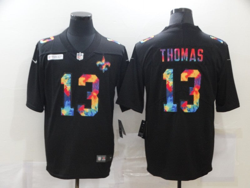 Men's New Orleans Saints Michael Thomas #13 Black Game Player jersey