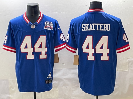 Men's New York Giants Cam Skattebo #44 Royal Team Game Player Jersey