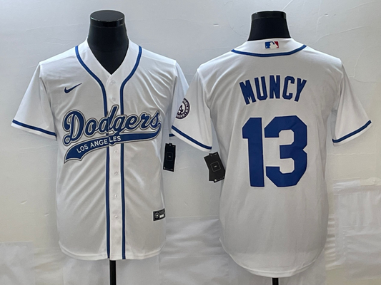 Men's Los Angeles Dodgers Max Muncy #13 White Player jersey Joint Edition