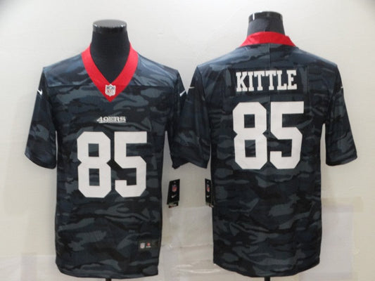 Men's San Francisco 49ers George Kittle #85 Gray Camouflage Game jersey