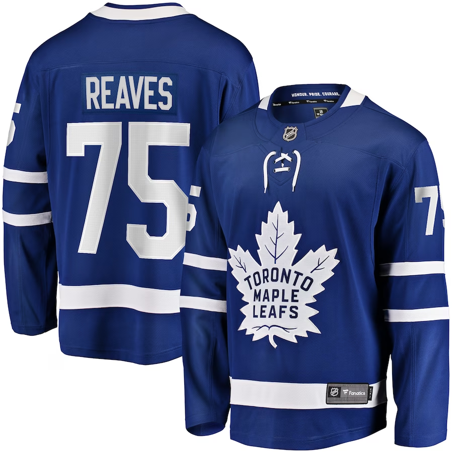 Men's Toronto Maple Leafs Ryan Reaves #75 Blue Player Game jersey