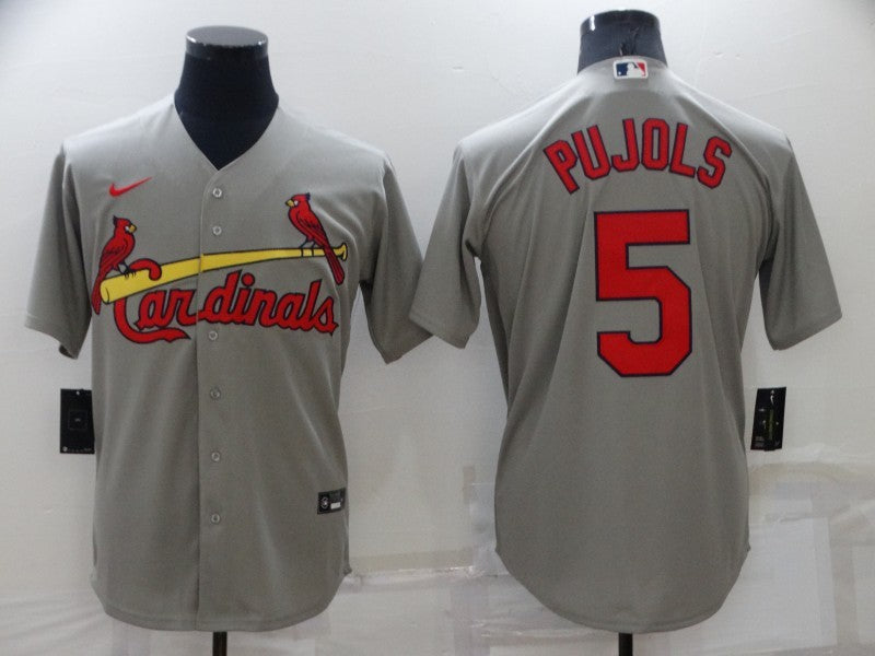 Men's St. Louis Cardinals Albert Pujols #5 Gray Replica Baseball jersey