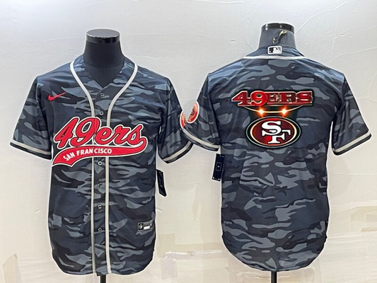 Men's San Francisco 49ers Grey Camouflage Game jersey