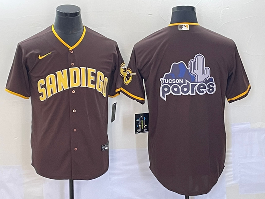 Men's San Diego Padres Brown Road Replica Team jersey