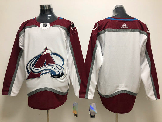Men's Colorado Avalanche White Away Primegreen Authentic Blank jersey