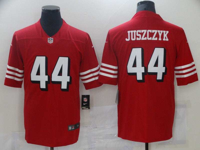 Men's San Francisco 49ers Kyle Juszczyk #44 Red Game Player jersey