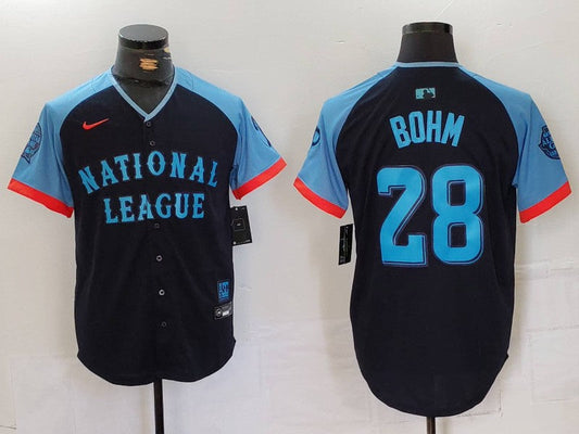 Men's National League Alec Bohm #28 Navy 2024 MLB All-Star Game Limited Player jersey
