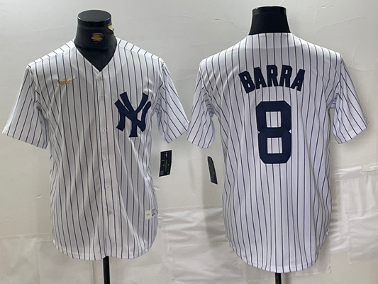Men's New York Yankees Yogi Berra #8 White Home Cooperstown Collection Player jersey