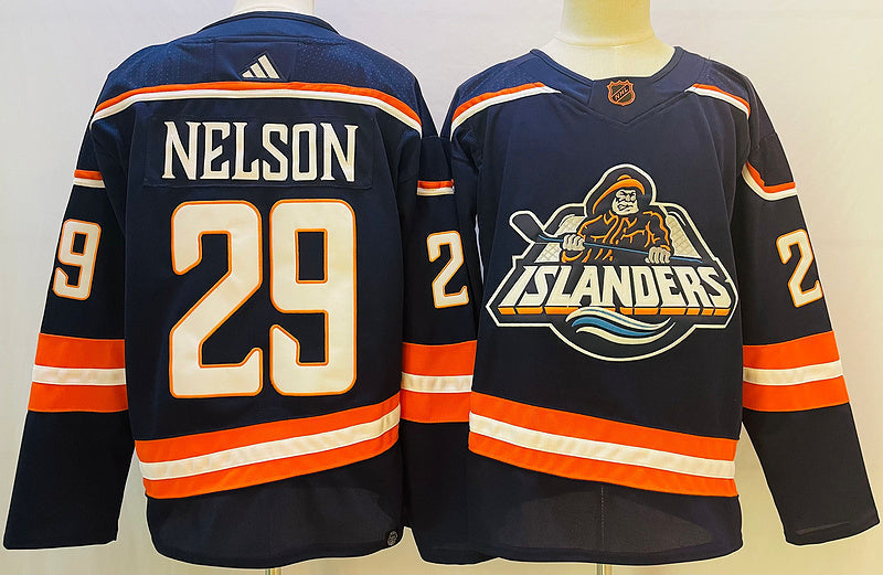 Men's New York Islanders Brock Nelson #29 Blue Game jersey