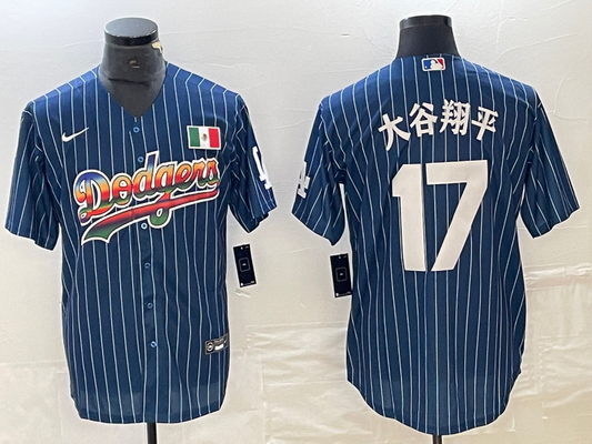 Men's Los Angeles Dodgers Shohei Ohtani #17 Royal Player Game jersey