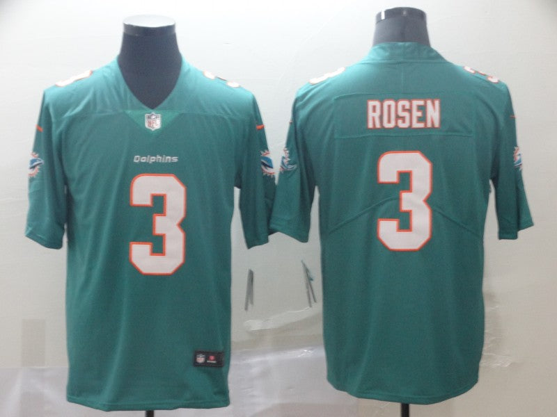 Men's Miami Dolphins Josh Rosen #3 Green Game jersey