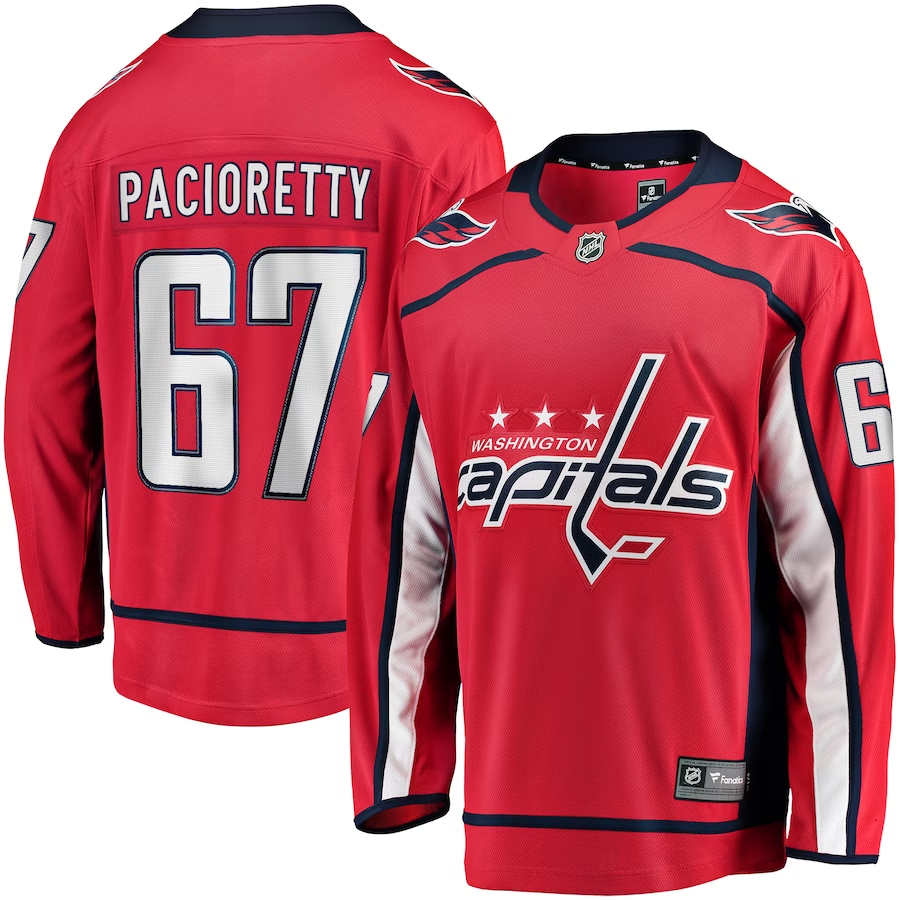 Men's Washington Capitals Max Pacioretty #67 Red Home Breakaway Player jersey