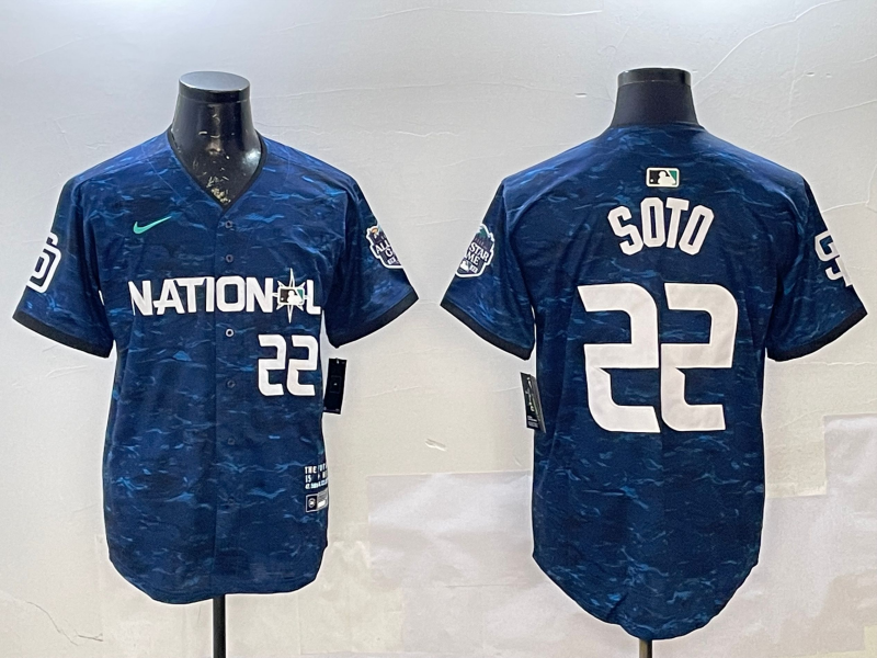 Men's National League Juan Soto #22 Navy 2023 MLB All-Star Game Limited Player jersey