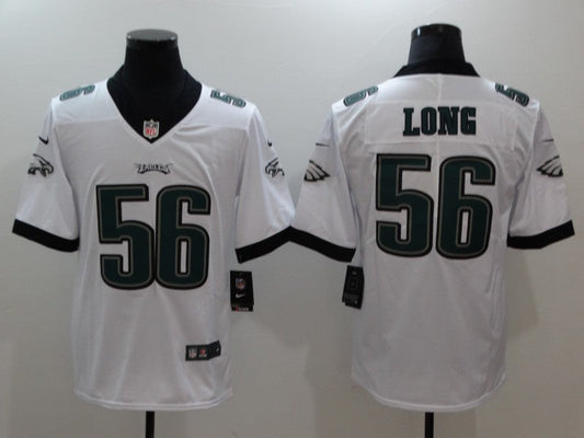 Men's Philadelphia Eagles Chris Long #56 White Game jersey