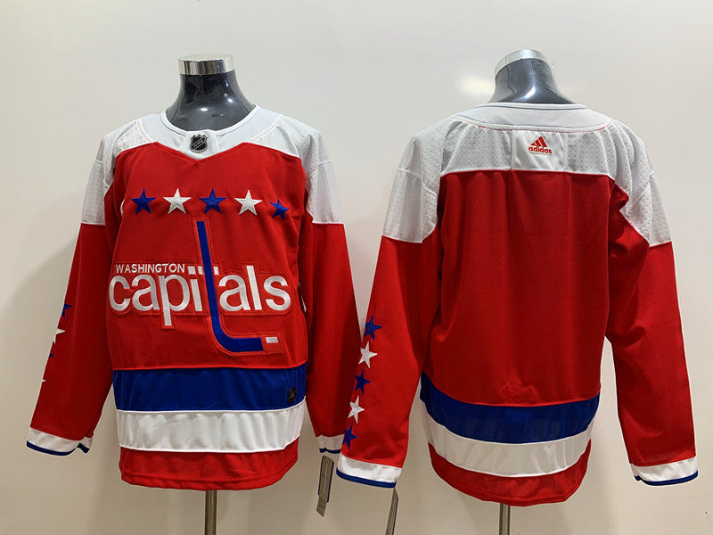 Men's Washington Capitals Red Breakaway Player Blank jersey