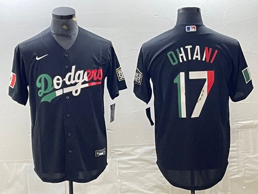 Men's Los Angeles Dodgers Shohei Ohtani Black Player jersey