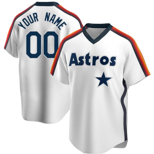 Men's Houston Astros White Cooperstown Collection Custom jersey