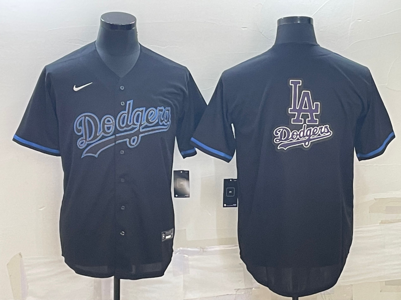 Men's Los Angeles Dodgers Replica Player jersey Black
