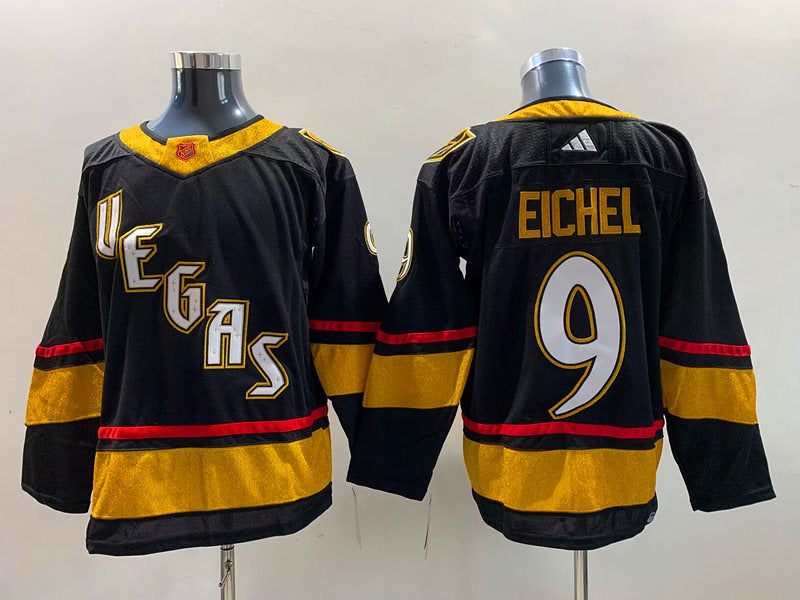 Men's Vegas Golden Knights Jack Eichel #9 Black Breakaway Player jersey