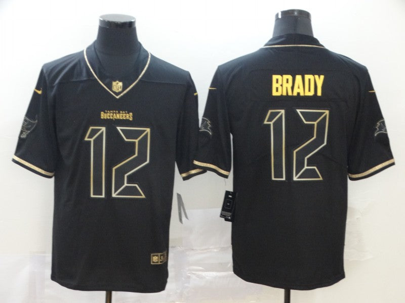 Men's Tampa Bay Buccaneers #12 Tom Brady Black Game jersey