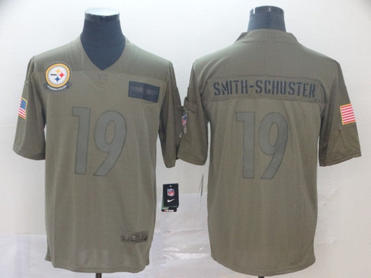 Men's Pittsburgh Steelers JuJu Smith-Schuster #19 Brown Game jersey