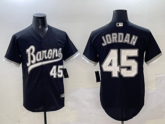 Men's Chicago White Sox Michael Jordan #45 Black Alternate Replica Team jersey