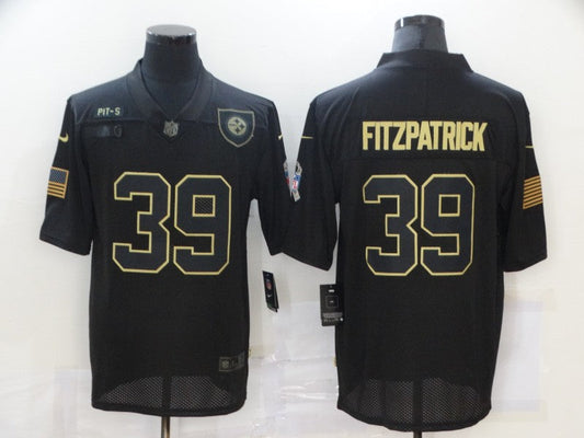 Men's Pittsburgh Steelers Minkah Fitzpatrick #39 Black Game Player jersey