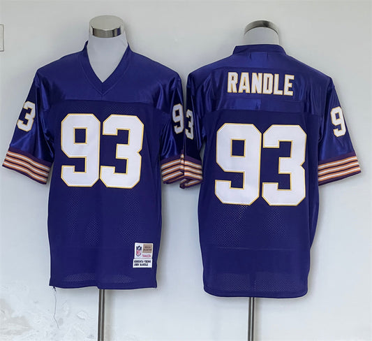 Men's Minnesota Vikings John Randle Mitchell & Ness Purple Legacy Replica jersey