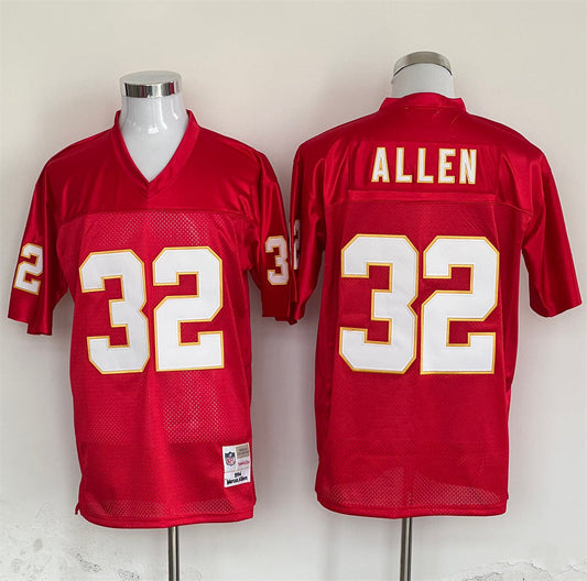 Men's Kansas City Chiefs Marcus Allen Mitchell & Ness Red Legacy Replica jersey