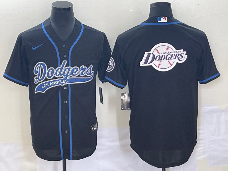 Men's Los Angeles Dodgers Black Player jersey Joint Edition