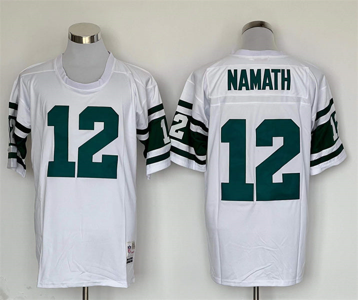 Men's New York Jets Joe Namath Mitchell & Ness White Legacy Replica jersey