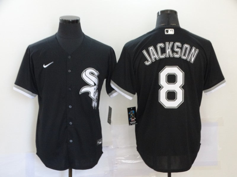 Men's Chicago White Sox Bo Jackson #8 Black Replica Baseball jersey