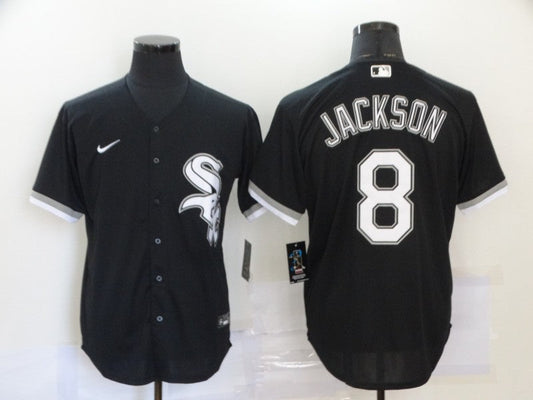 Men's Chicago White Sox Bo Jackson #8 Black Replica Baseball jersey