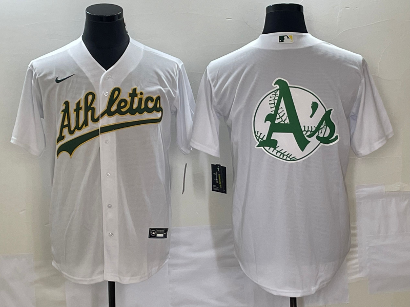 Men's Oakland Athletics White Home Replica Team jersey
