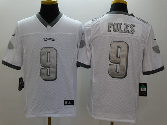 Men's Philadelphia Eagles Nick Foles #9 White Game Player jersey