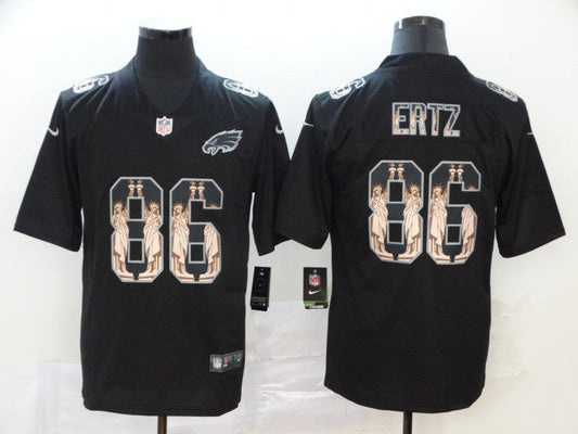 Men's Philadelphia Eagles Zach Ertz #86 Black Player Game jersey