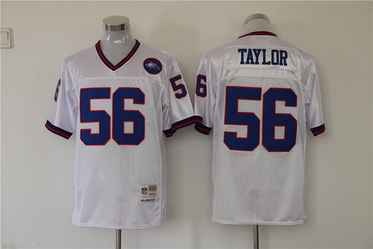 Men's New York Giants Lawrence Taylor Mitchell & Ness White Legacy Replica jersey
