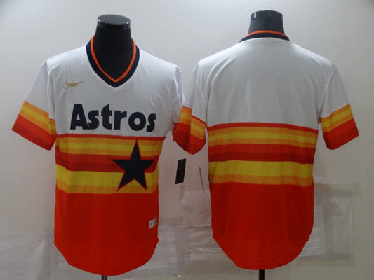 Men's Houston Astros White Home Cooperstown Collection Blank jersey