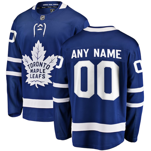 Men's Toronto Maple Leafs Blue Home Breakaway Custom jersey