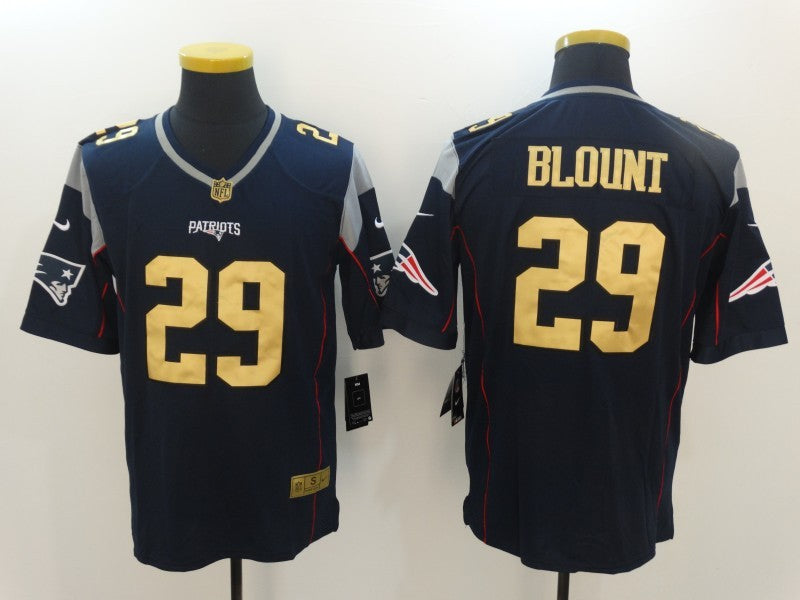 Men's New England Patriots LeGarrette Blount #29 Navy Game jersey