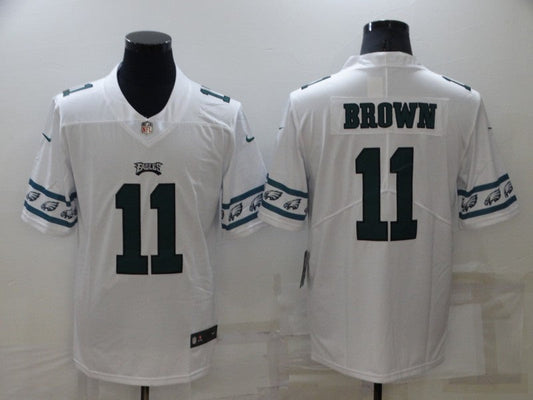 Men's Philadelphia Eagles A.J. Brown #11 White Player jersey