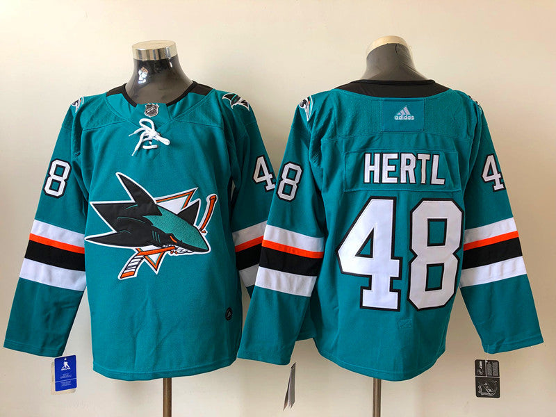 Men's San Jose Sharks Tomas Hertl #48 Teal Breakaway Player jersey