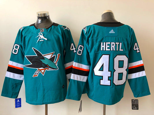 Men's San Jose Sharks Tomas Hertl #48 Teal Breakaway Player jersey