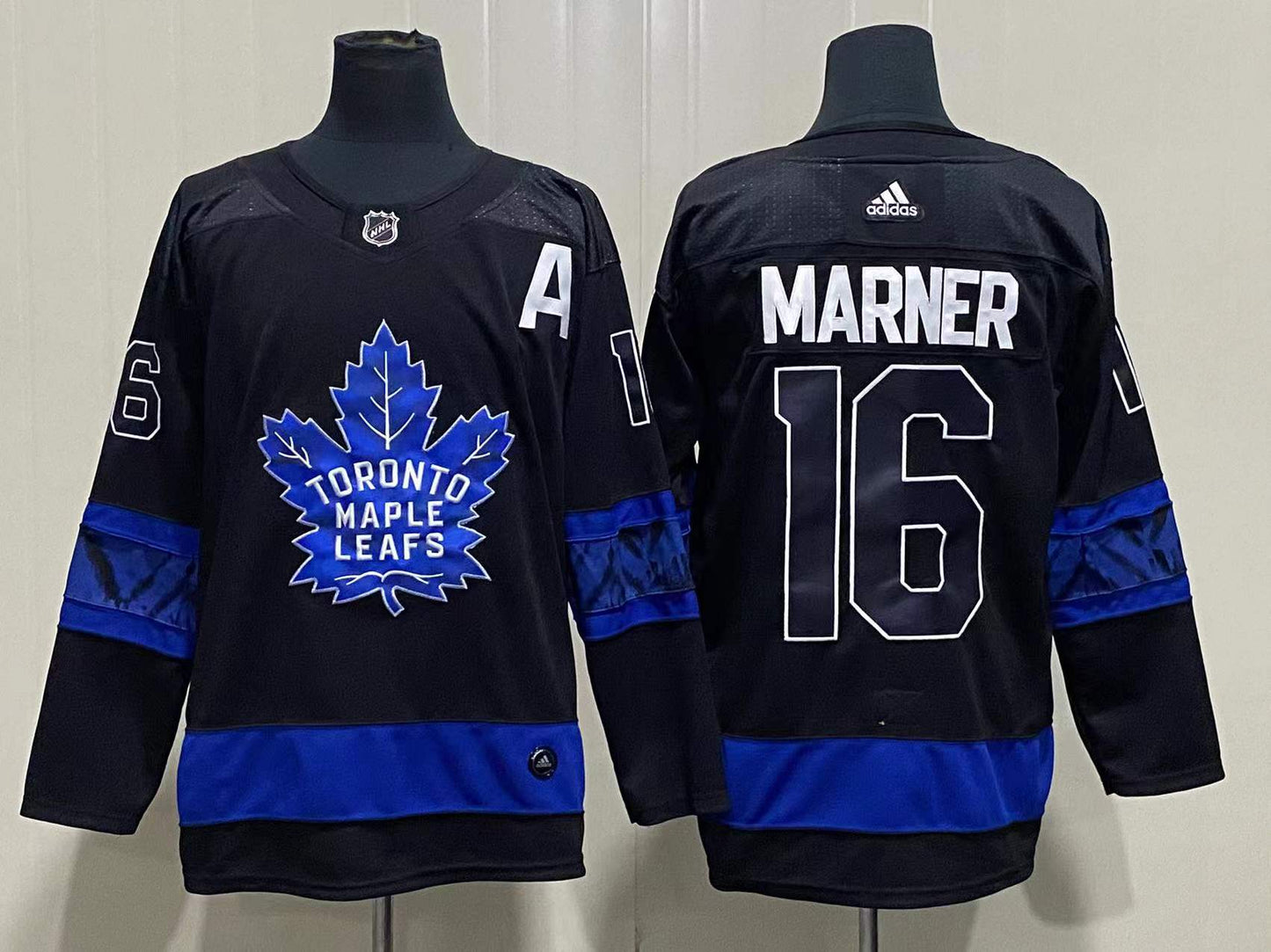 Men's Toronto Maple Leafs Mitch Marner #16 Black Player Game jersey