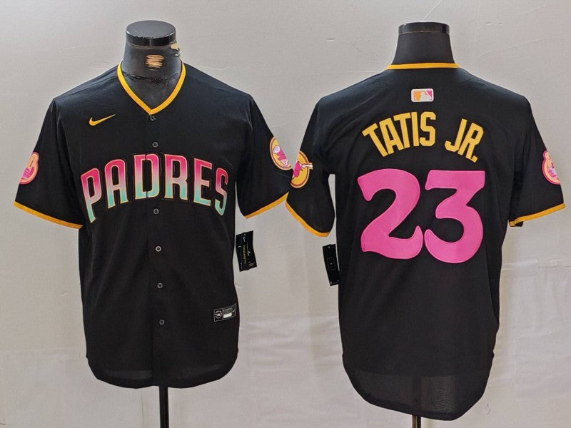 Men's San Diego Padres Fernando Tatis Jr. #23 Black Player jersey Joint Edition