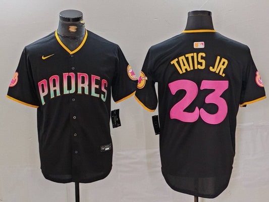 Men's San Diego Padres Fernando Tatis Jr. #23 Black Player jersey Joint Edition
